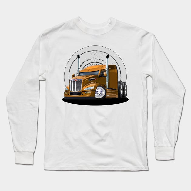 Peterbilt Truck Long Sleeve T-Shirt by Wilcox PhotoArt